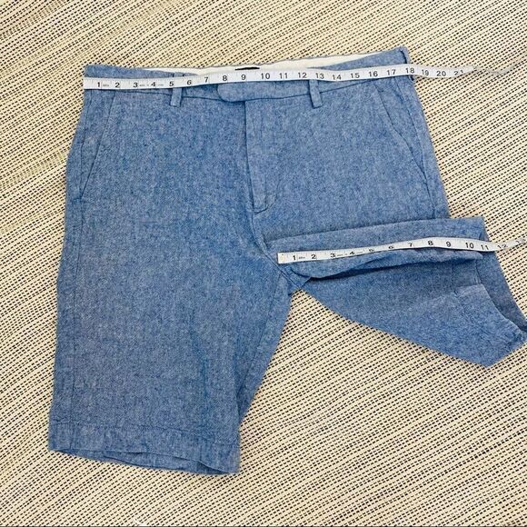 J. Crew blue chambray Rivington shorts size 35 - Picture 4 of 6